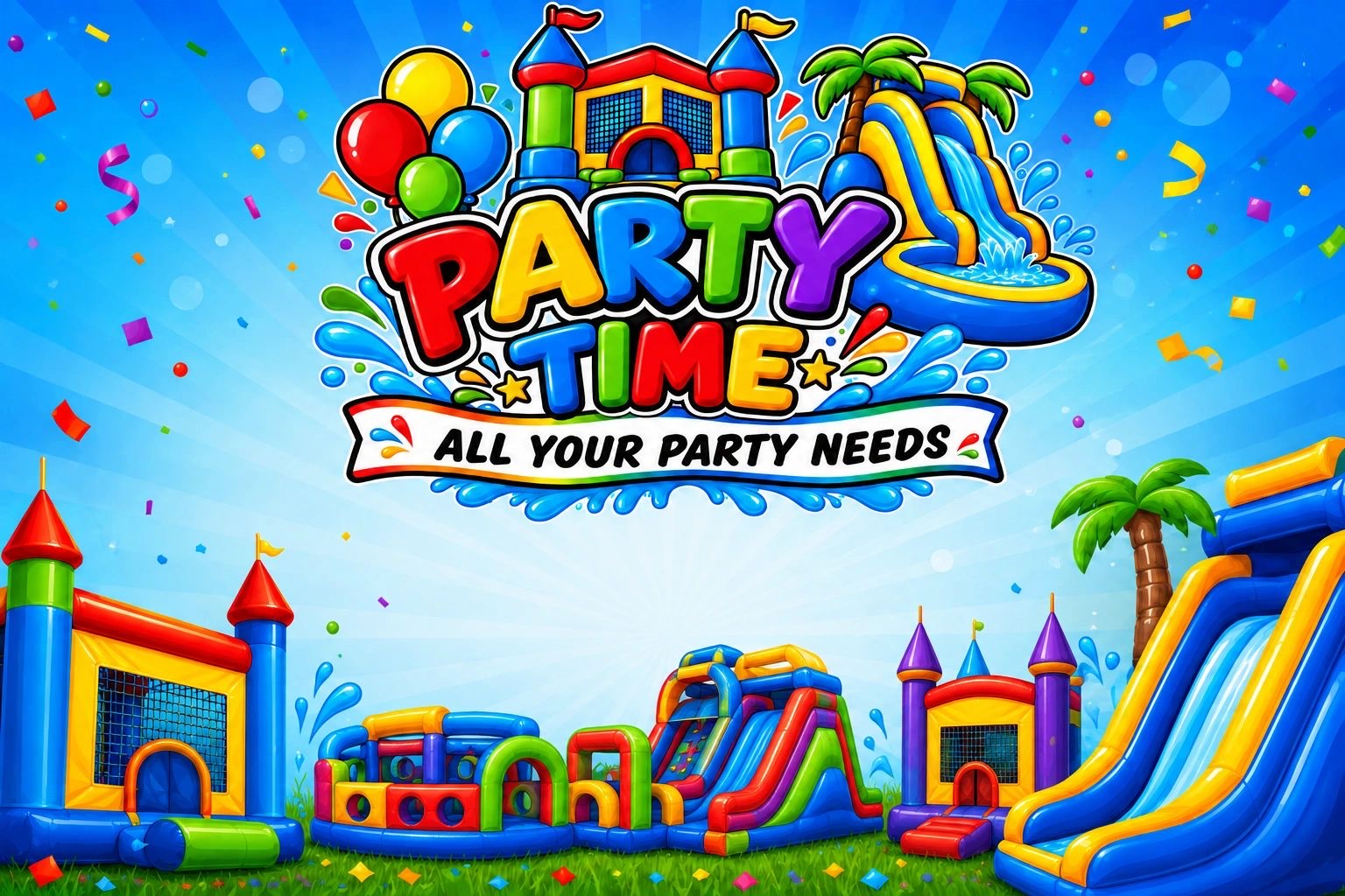 Party Time Inflatables — bounce houses and water slides for all your party needs